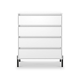 Axton 4 Drawer Chest White Matt from Roseland Furniture