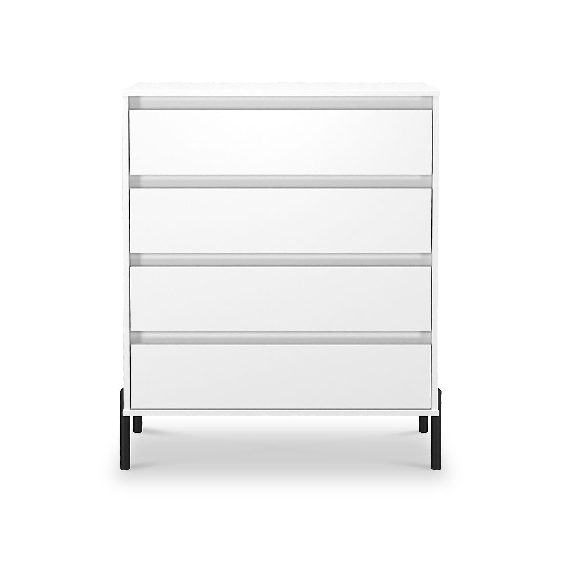 Axton 4 Drawer Chest White Matt from Roseland Furniture