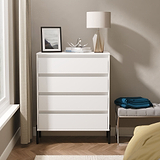 Axton 4 Drawer Chest White Matt from Roseland Furniture