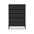 Axton 5 Drawer Chest Black Ash from Roseland Furniture
