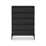 Axton 5 Drawer Chest Black Ash from Roseland Furniture
