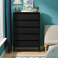 Axton 5 Drawer Chest Black Ash from Roseland Furniture
