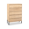 Axton 5 Drawer Chest Oak from Roseland Furniture