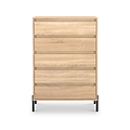 Axton 5 Drawer Chest Oak from Roseland Furniture