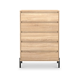 Axton 5 Drawer Chest Oak from Roseland Furniture