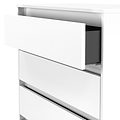 Axton 5 Drawer Chest White Matt from Roseland Furniture