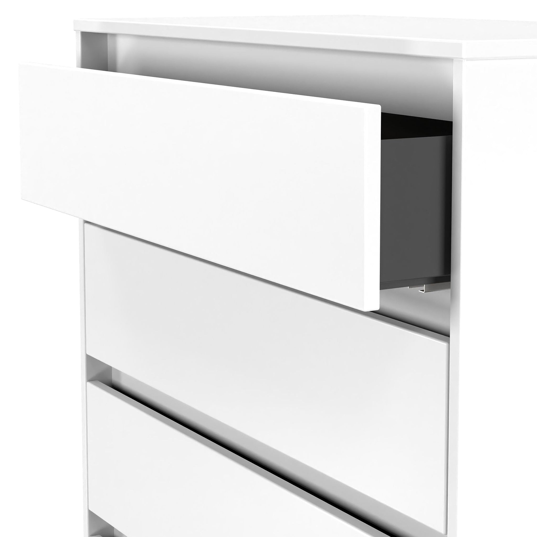 Axton 5 Drawer Chest White Matt from Roseland Furniture