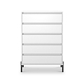 Axton 5 Drawer Chest White Matt from Roseland Furniture