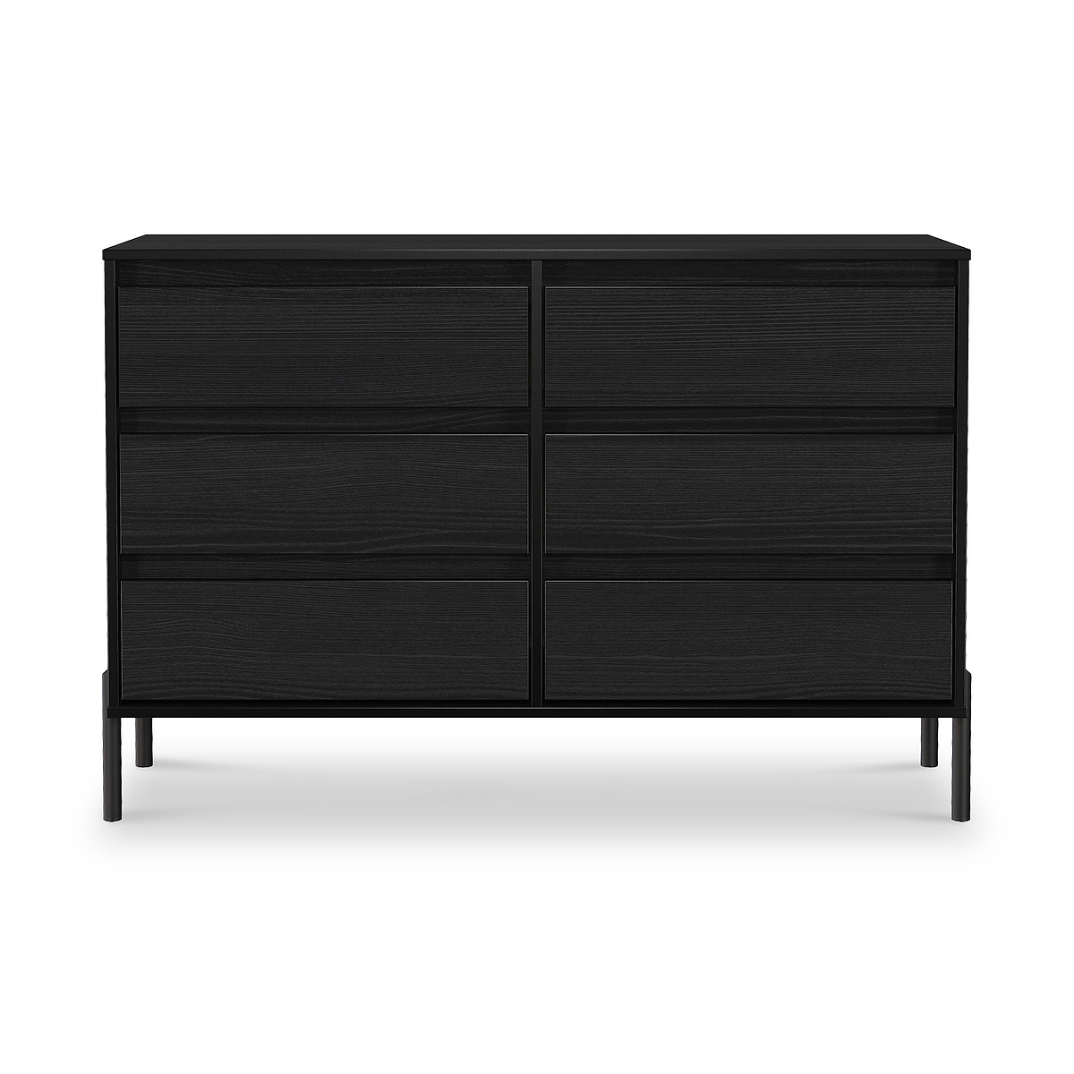 Axton 6 Drawer Chest Ash Black from Roseland Furniture