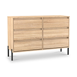 Axton 6 Drawer Chest Oak from Roseland Furniture