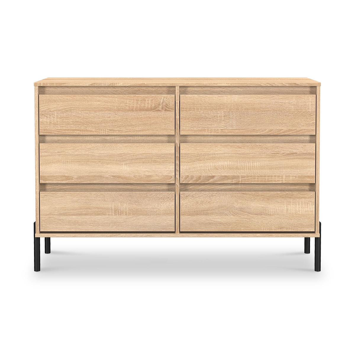 Axton 6 Drawer Chest Oak from Roseland Furniture