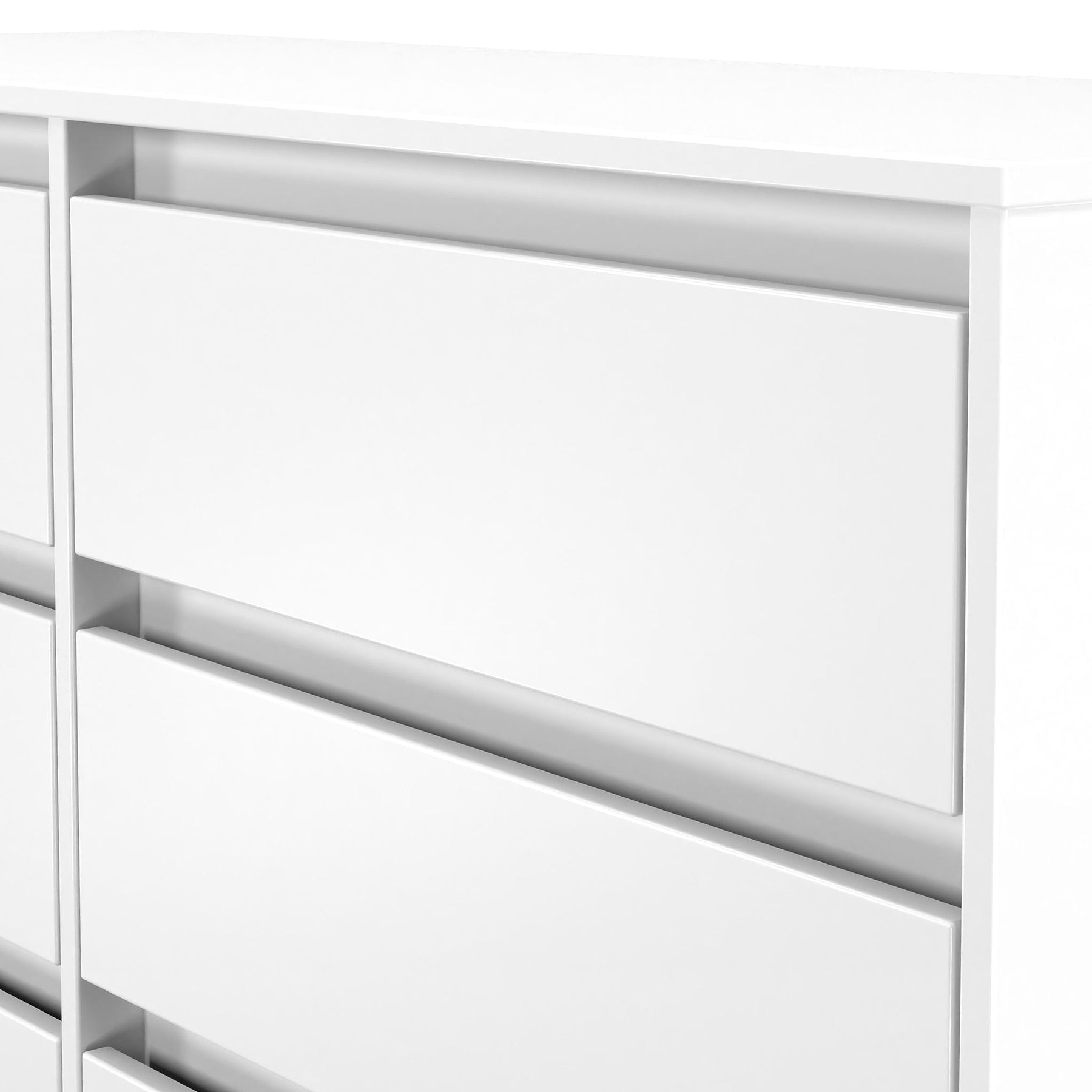 Axton 6 Drawer Chest White Matt from Roseland Furniture
