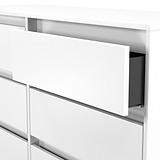 Axton 6 Drawer Chest White Matt from Roseland Furniture