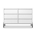 Axton 6 Drawer Chest White Matt from Roseland Furniture