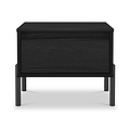 Axton 1 Drawer Bedside Ash Black from Roseland Furniture