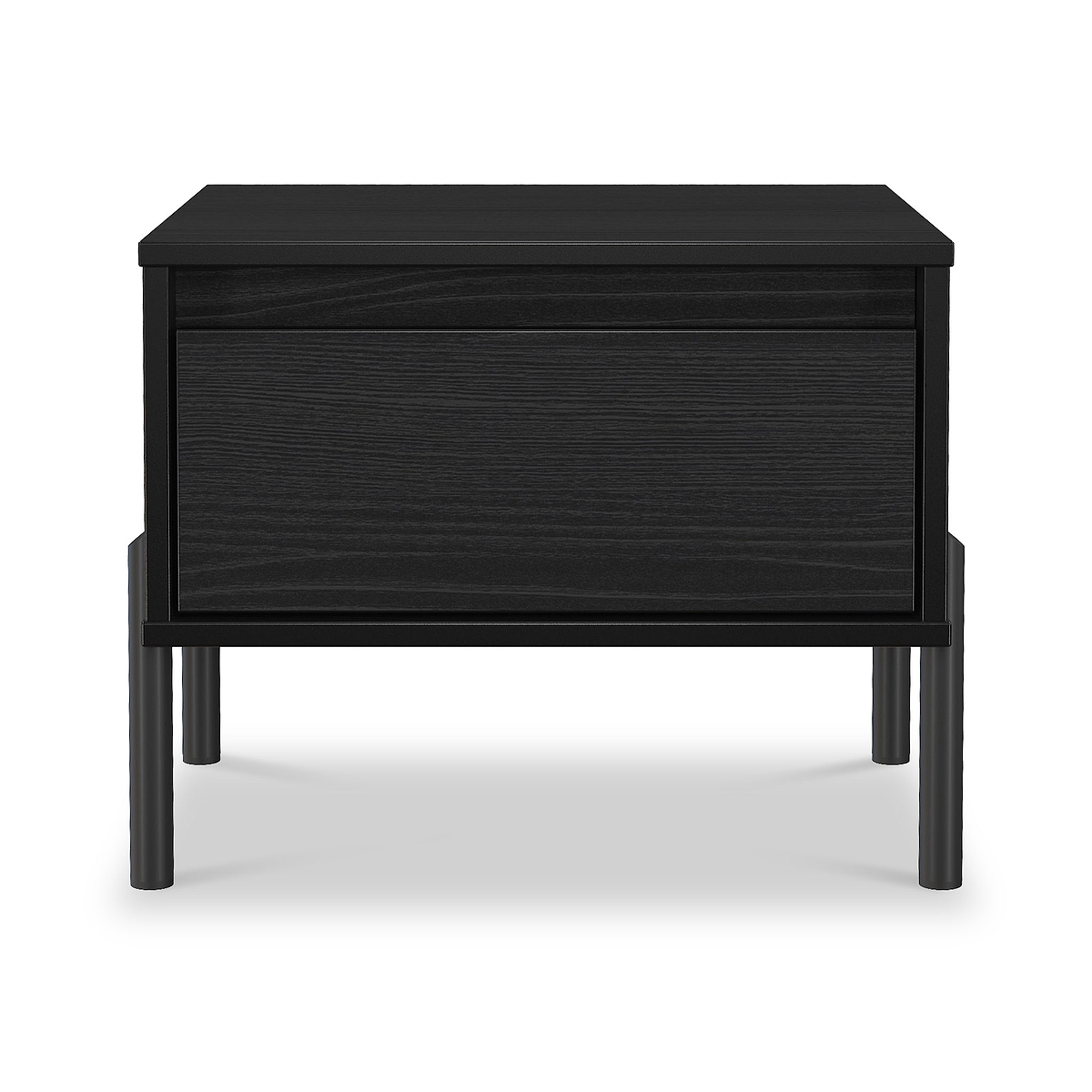 Axton 1 Drawer Bedside Ash Black from Roseland Furniture