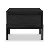 Axton 1 Drawer Bedside Ash Black from Roseland Furniture