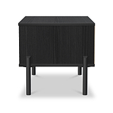 Axton 1 Drawer Bedside Ash Black from Roseland Furniture