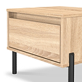Axton 1 Drawer Bedside Oak from Roseland Furniture