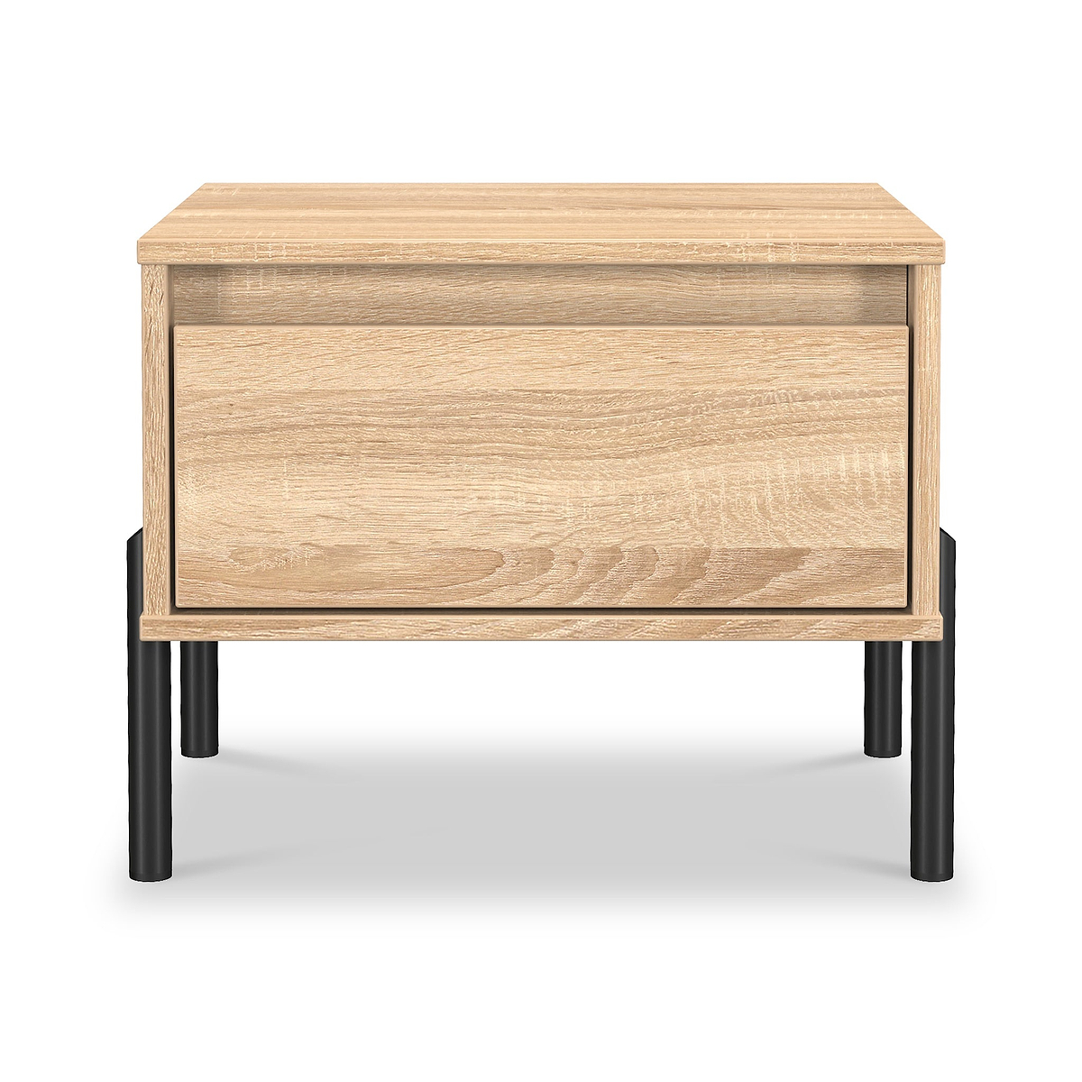 Axton 1 Drawer Bedside Oak from Roseland Furniture