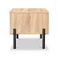 Axton 1 Drawer Bedside Oak from Roseland Furniture