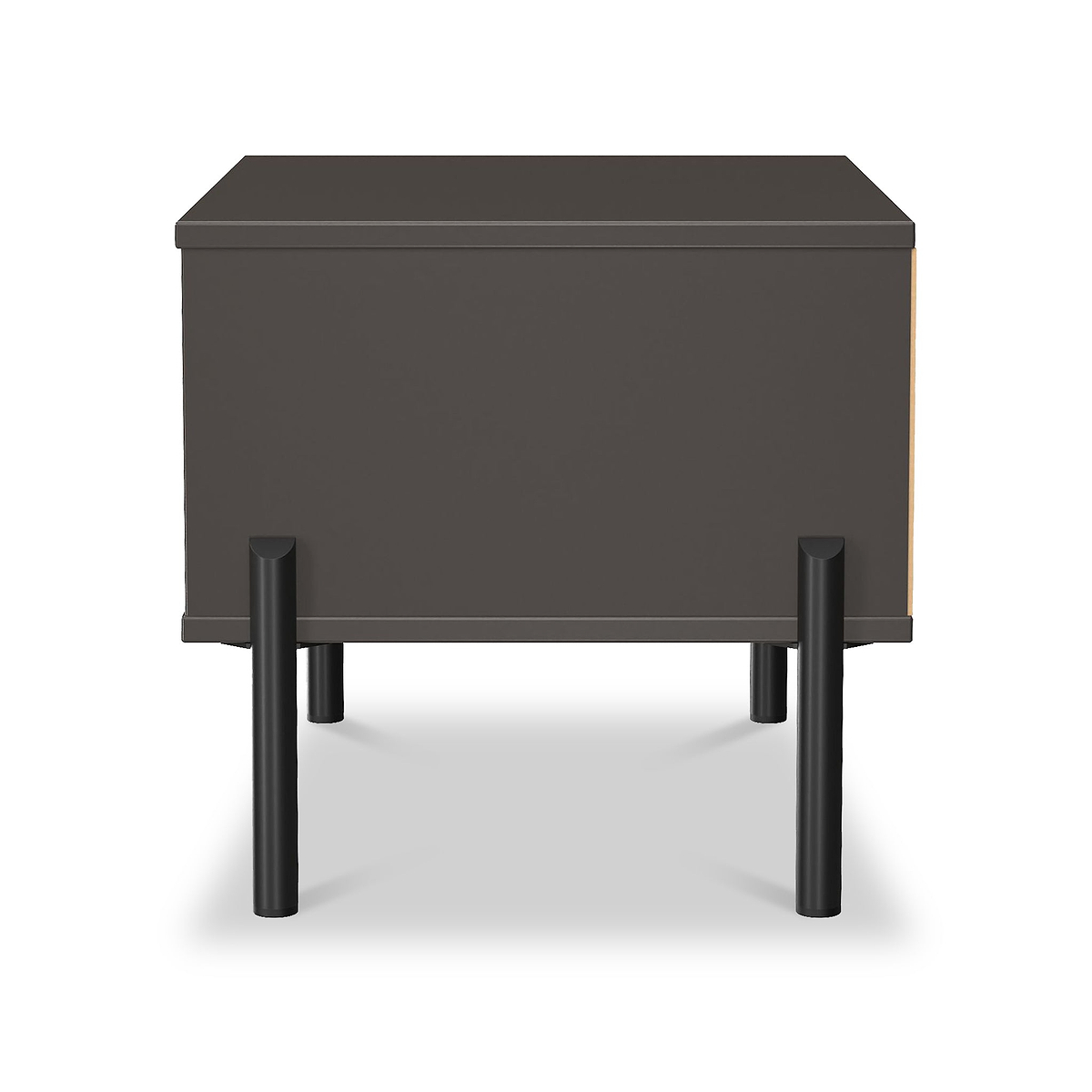 Axton 1 Drawer Bedside Oak Graphite from Roseland Furniture