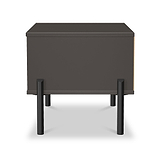 Axton 1 Drawer Bedside Oak Graphite from Roseland Furniture