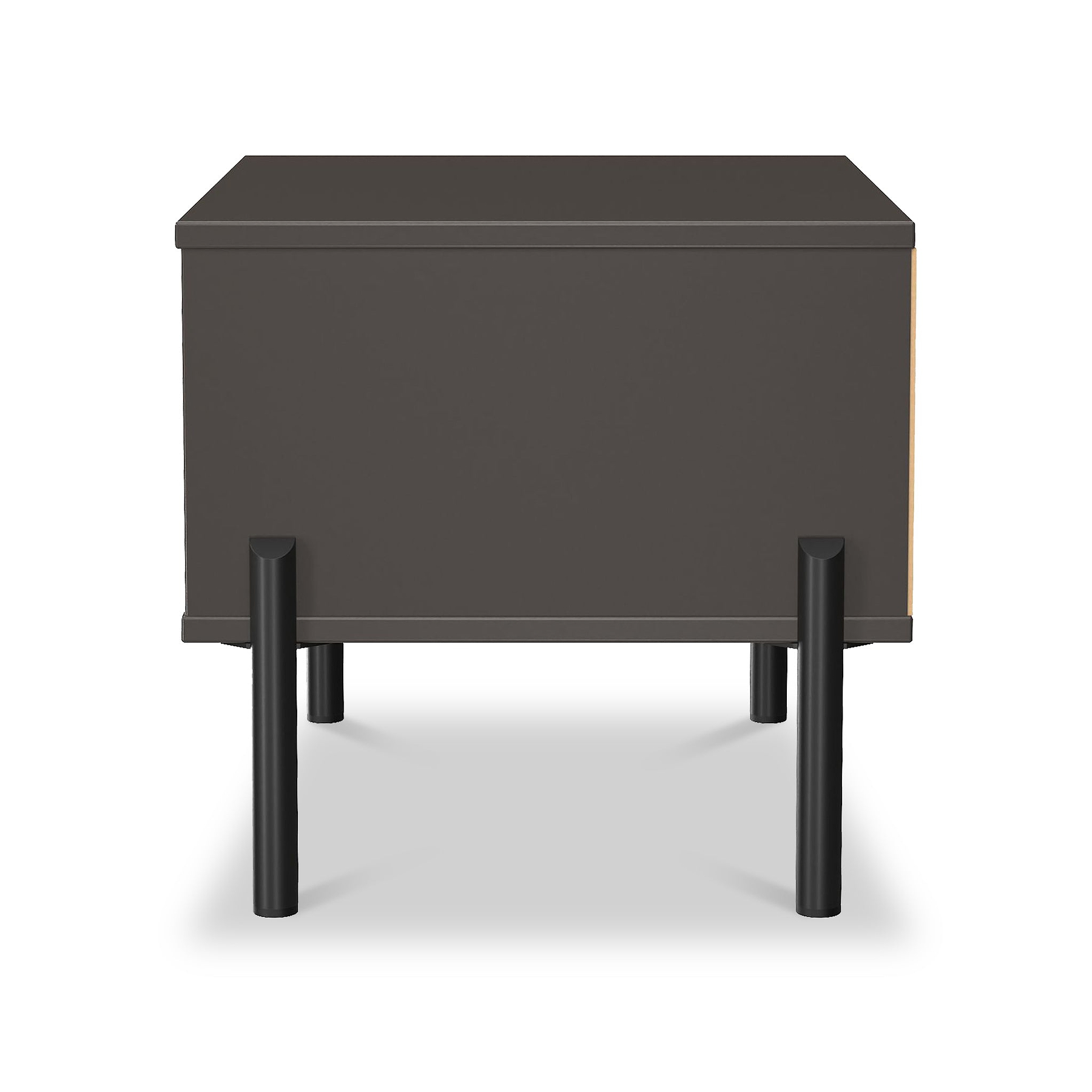 Axton 1 Drawer Bedside Oak Graphite from Roseland Furniture
