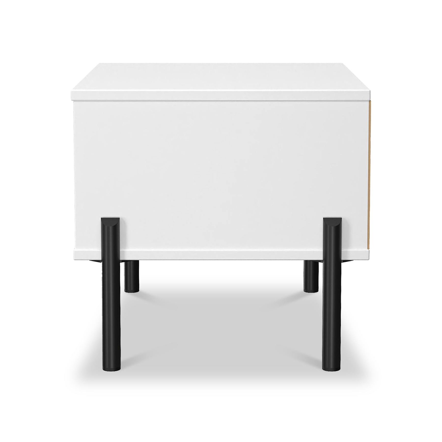 Axton 1 Drawer Bedside White Matt from Roseland Furniture