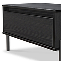 Axton1 Drawer Wide Bedside Black Ash from Roseland Furniture