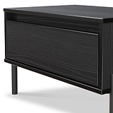 Axton1 Drawer Wide Bedside Black Ash from Roseland Furniture