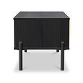 Axton1 Drawer Wide Bedside Black Ash from Roseland Furniture