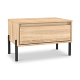 Axton1 Drawer Wide Bedside Oak from Roseland Furniture
