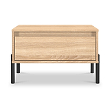 Axton1 Drawer Wide Bedside Oak from Roseland Furniture