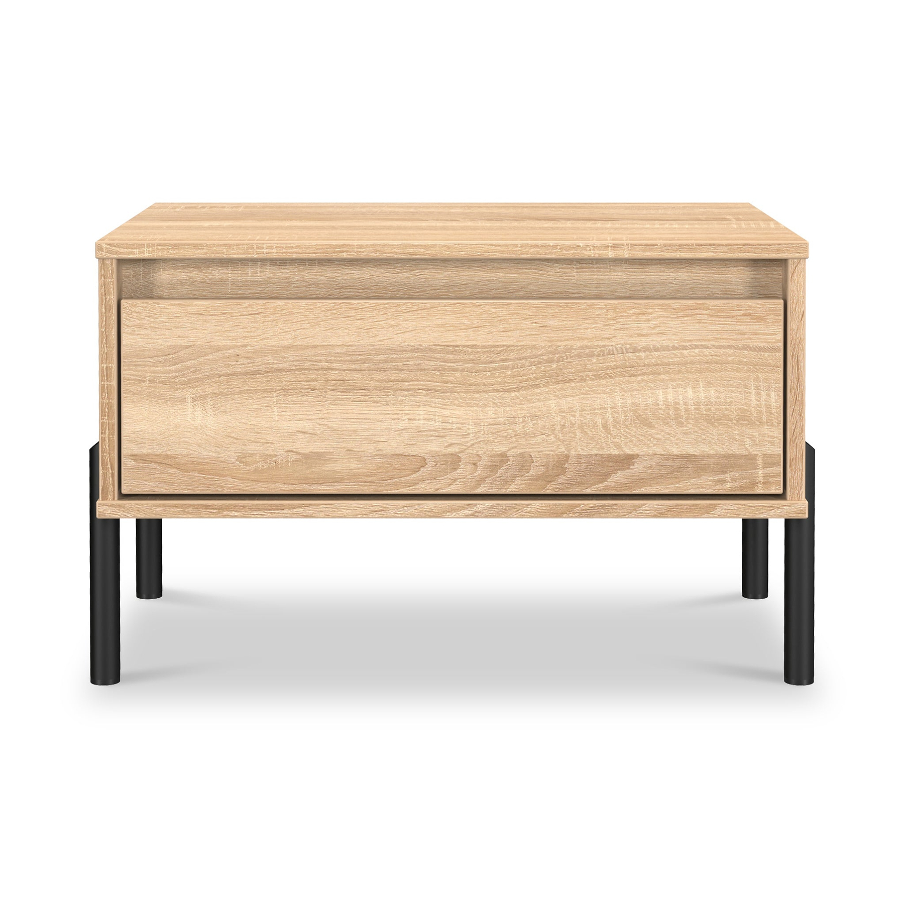 Axton1 Drawer Wide Bedside Oak from Roseland Furniture
