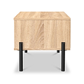 Axton1 Drawer Wide Bedside Oak from Roseland Furniture