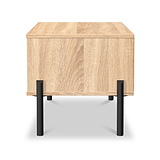 Axton1 Drawer Wide Bedside Oak from Roseland Furniture