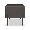 Axton1 Drawer Wide Bedside Oak Graphite from Roseland Furniture