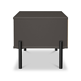 Axton1 Drawer Wide Bedside Oak Graphite from Roseland Furniture