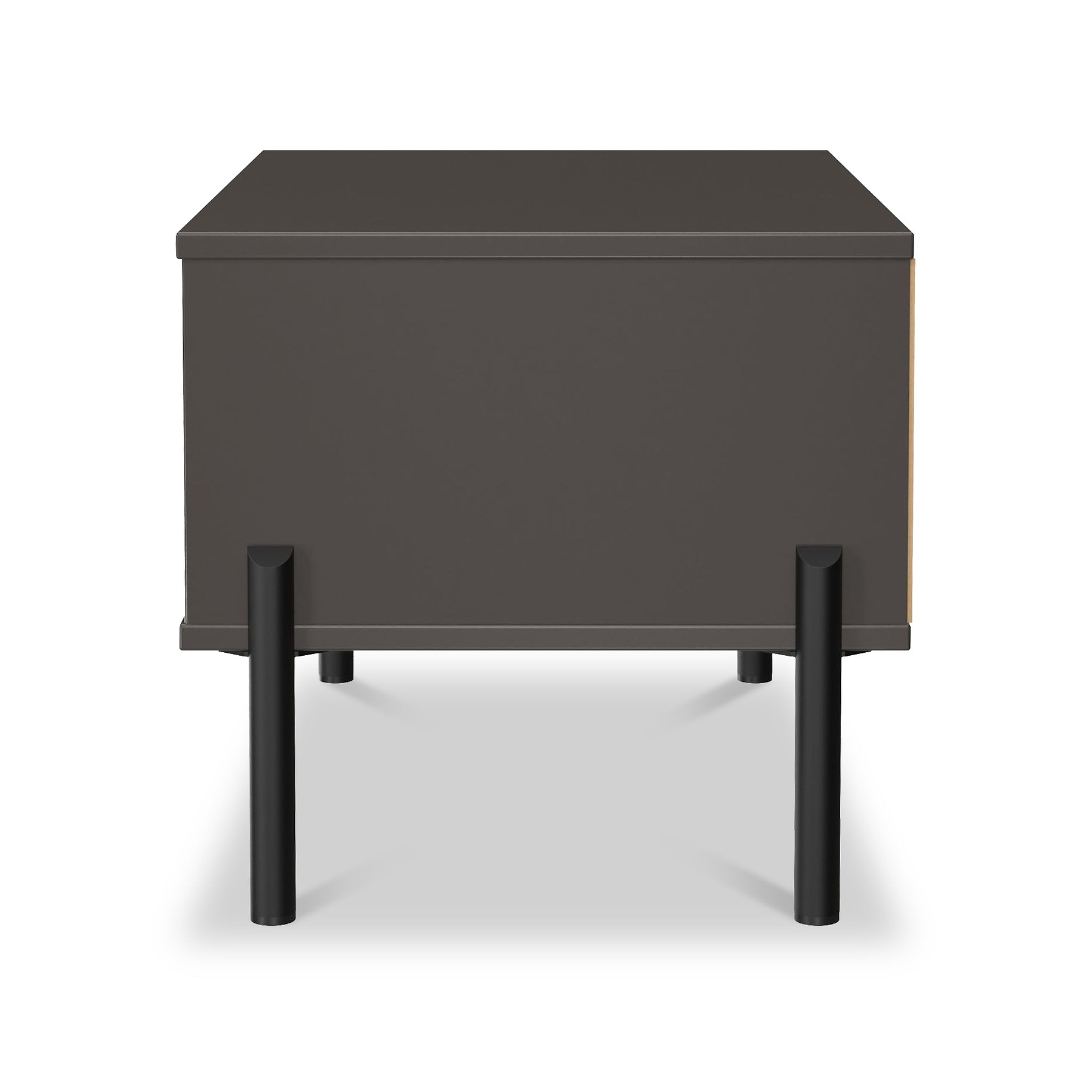 Axton1 Drawer Wide Bedside Oak Graphite from Roseland Furniture