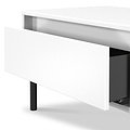 Axton1 Drawer Wide Bedside White Matt from Roseland Furniture