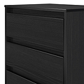 Axton 3 Drawer Compact Chest Black Ash from Roseland Furniture