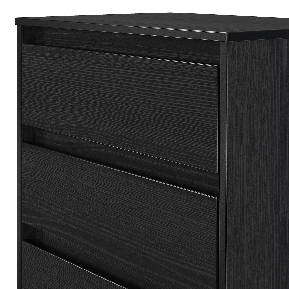 Axton 3 Drawer Compact Chest Black Ash from Roseland Furniture