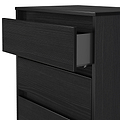 Axton 3 Drawer Compact Chest Black Ash from Roseland Furniture
