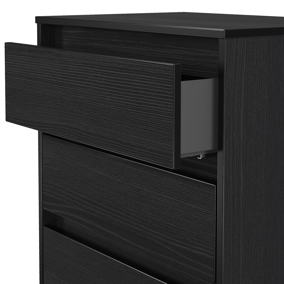 Axton 3 Drawer Compact Chest Black Ash from Roseland Furniture