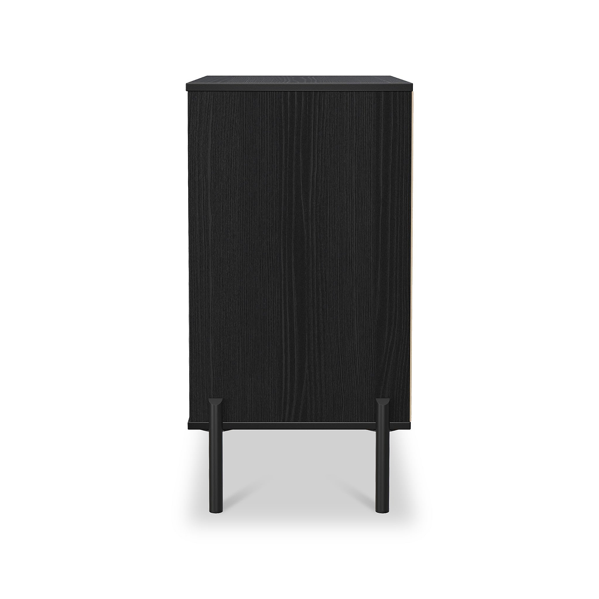 Axton 3 Drawer Compact Chest Black Ash from Roseland Furniture