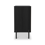 Axton 3 Drawer Compact Chest Black Ash from Roseland Furniture