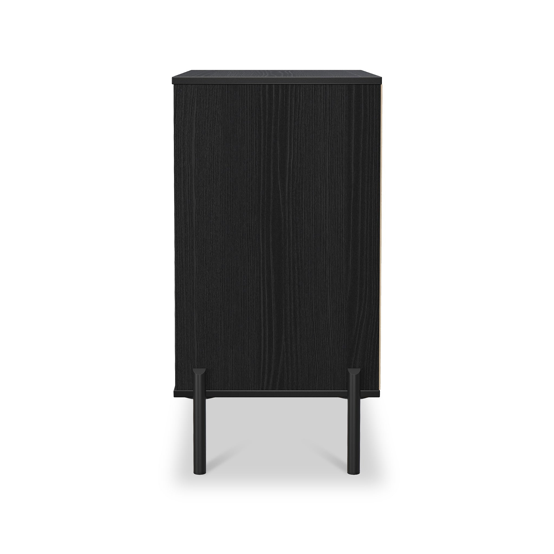Axton 3 Drawer Compact Chest Black Ash from Roseland Furniture
