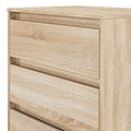 Axton 3 Drawer Compact Chest Oak from Roseland Furniture