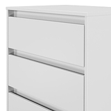 Axton 3 Drawer Compact Chest White Matt from Roseland Furniture